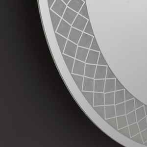 Miroir LED rond de 70 cm avec éclairage et éléments décoratifs - Product Image 5
