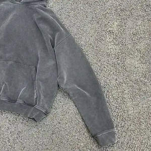 Custom Streetwear Hoodie No String Fleece Blank Zip up Vintage Acid Wash Sun Faded Anti-pillingbreathablehodies for woman - Product Image 3