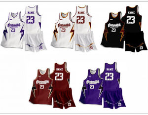 Maillot de basket-ball brodé cousu réversible à sublimation OEM Uniforme de chemise Uniformes de basket-ball sublimés personnalisés - Product Image 5