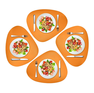 Ensemble de napperons en cuir pour restaurant hôtel napperon tissé pour dîner assiette à manger tapis à vaisselle avec produit en vente - Product Image 6