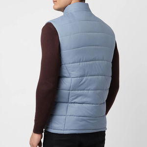 Chaleco Acolchado de Lona con Cuello Alto y Diseño Personalizado, Ligero, Sin Mangas, Acolchado, Impermeable, para la Temporada de Invierno - Product Image 3