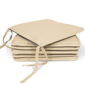 Coussin décoratif en bambou texturé 40x40x2cm pour chaise, canapé ou salle à manger - Ensemble de coussins lombaires et de coussins de siège - Product Image 2