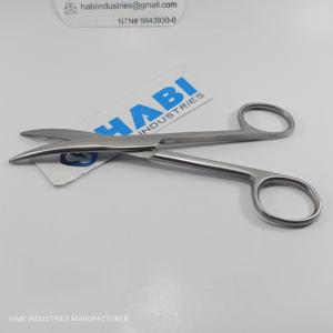 กรรไกรทางการแพทย์แบบโค้ง5.5 "กรรไกรตัดผ้าพันแผลสเตนเลสสตีลกรรไกรผ่าตัดสุดพิเศษใช้ในการผ่าตัดแบบคม/ทื่อ - Product Image 4