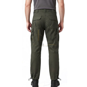 Pantalon cargo tactique homme multi-poches avec fermeture ajustable à la cheville pour entraînement en plein air et vêtements de travail pour hommes - Product Image 2