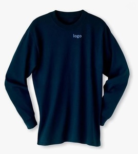 T-shirt unisexe 100% coton à manches longues coupe régulière lavage en machine t-shirt de haute qualité T-Shirt surdimensionné - Product Image 3