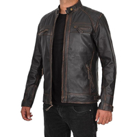 Veste en cuir d'hiver pour homme personnalisée de haute qualité, manches longues, respirante, séchage rapide, décontractée