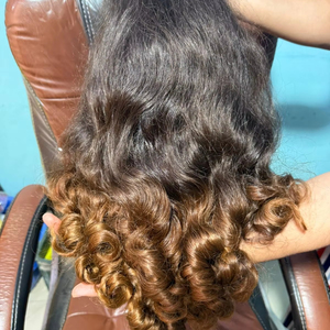 Cheveux Indiens Bruts Vierge Doublement Étirés à la Machine Type Baby Curly de Haute Qualité - Product Image 1