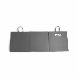 Tapis de gymnastique Stag Iconic 3m, tapis de gymnastique gris haute densité avec design portable, absorption des chocs, compagnon d'entraînement ultime - Product Image 6