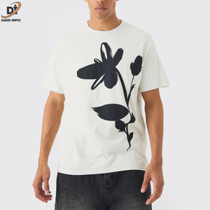 Camisetas de hombre al por mayor en las camisetas blancas en blanco sostenibles respirables del algodón liso de los hombres del precio bajo hechas en servicio del OEM de Paquistán - Product Image 2