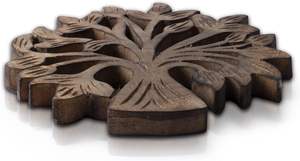 Salvamanteles de madera hechos a mano para platos calientes, platos y ollas, almohadilla caliente para cocina y mesa de comedor, decoración, utensilios de cocina resistentes al calor - Product Image 4