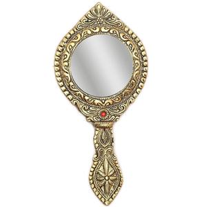 wholesale supplier Metal Handheld <b>Mirror</b> manufacturer with Handle <b>Vintage</b> Compact Personal Makeup - Product Image 6