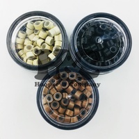 Perles pour cape de coiffure en acier inoxydable, 100 pièces, couleur et logo personnalisables, confortables pour l'utilisation en salon de coiffure