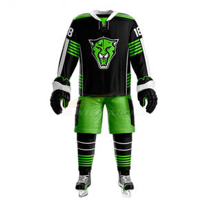 ชุดยูนิฟอร์มทีมฮ็อกกี้น้ำแข็งชุดฝึกกีฬาผ้าโพลีเอสเตอร์แบบมืออาชีพ100% พรีเมี่ยม - Product Image 1
