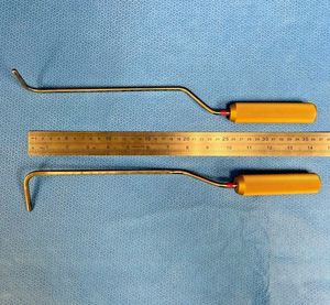 CE gran oferta Agris Dingman Breast Transaxillary Disector izquierda y derecha curvada 36cm instrumentos de cirugía plástica Sambrialmed - Product Image 5