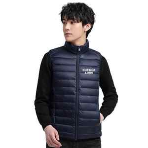 Haute qualité classique hommes hiver gilet gilet laine respirant décontracté Logo personnalisé grande taille sans manches débardeur T-Shirt conception - Product Image 3