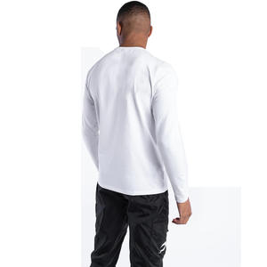 Camiseta blanca de manga larga de fabricante de camisetas de algodón pesado de alta calidad para hombres, camiseta al por mayor para hombres - Product Image 3