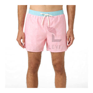 Pantalones cortos de playa para hombre de Color sólido de primera calidad, tela de poliéster, ropa de calle con logotipo personalizado, pantalones cortos transpirables cómodos para entrenamiento al aire libre - Product Image 5