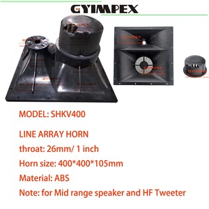 ลำโพงฮอร์นแบบไลน์อาร์เรย์ขนาด 1 นิ้ว พร้อมท่อกระจายเสียงแบบ Treble Dispersion Waveguide ขนาด 400*400*105 มม. สำหรับลำโพงมิดเรนจ์และทวีตเตอร์ความถี่สูง - Product Image 5