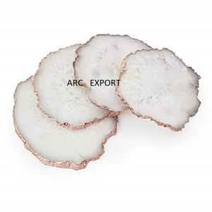 Nuevo Posavasos con Decoración Dorada, Material Transparente y Elegante, Decoración Única y Moderna, Artículos de Regalo de Última Moda - Product Image 6