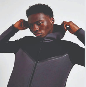 Ensemble de survêtement technique pour homme en molleton respirant, 69 % coton, 31 % polyester, avec sweat à capuche zippé et pantalon de jogging – Conception OEM - Product Image 5