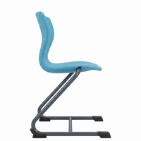 Silla Escolar Moderna de Plástico Verde con Patas de Metal y Respaldo Sólido, Marca ARSU, Altura Ajustable, Monobloque para Niños