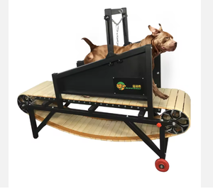 เครื่องวิ่งในบ้านสำหรับสุนัข AlipetSmile รุ่นรักษ์โลก แข็งแรง ปลอดภัย พร้อมล้อไม้ เบรก และอุปกรณ์ฝึกความคล่องตัว - Product Image 2