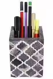 ผู้ถือปากกาที่มีรูปแบบตารางที่มีคุณภาพสูงการออกแบบฝังกระดูกสำหรับสำนักงานโดยงานฝีมือเสี้ยว - Product Image 3