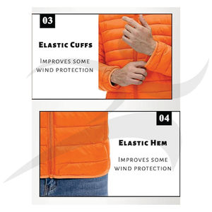 แจ็กเก็ตไนล่อนสไตล์ไฮสตรีทสไตล์ฤดูหนาวพร้อมซิปปิดและกระดุมตกแต่ง2026มีบริการ OEM - Product Image 5