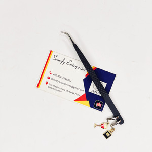 Pinzas Curvas Profesionales de Acero Inoxidable para Extensión de Pestañas, Punta Suave, Negro Plateado, Marca Privada, Sostenible - Product Image 3