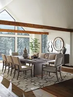 Table à manger sur piétement en noyer de qualité supérieure