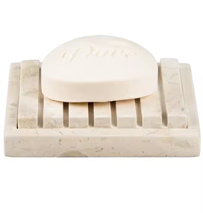 Porte-savon en marbre, forme ronde, artisanat, boîte à savon en marbre pour lavabo de salle de bain ou comptoir de cuisine - Product Image 4