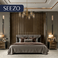 Hotel-Schlafzimmer-Set-Design-Unternehmen Gewerbliche Möbel Strukturierte Paneele Beschaffungsmanager Gepolstertes Kopfteil Hotel-Schlafzimmer-Set