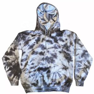 DEC Oem Personnalisé Hip Hop Tie Dye Pull Over Avec Capuche En Satin Unisexe Tye Dye Soie Doublé Logo Hoodies En Gros Hoodies - Product Image 5