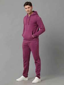 Trajes deportivos de diseño personalizado para hombre, conjunto de entrenamiento y jogging, corte ajustado, 100% algodón, sudaderas con capucha y pantalones para hombre - Product Image 4
