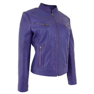Women <b>Leather</b> <b>Jackets</b> for Ladies Fashion New Arrival Customized Genuine <b>Leather</b> Pu <b>Leather</b> <b>Jackets</b> - Product Image 3