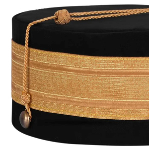 Brand New Stylish Ceremonial Crown <b>Hat</b> Handmade Embroidered Scottish Tam with Custom Logo <b>for</b> Outdoor & Cycling Adventures - Product Image 4