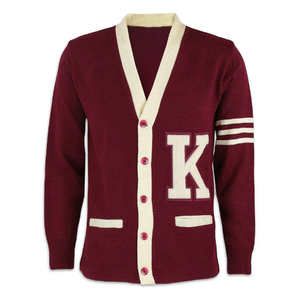Plus Size Women's Breathable Regular Length <b>Cardigan</b> Sorority Fraternity <b>Knitted</b> Button Decoration Front Applique Comfortable - Product Image 1