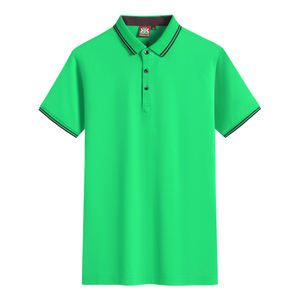 T-shirt unisexe personnalisé élégant à manches courtes en fibre de bambou douce, respirante, infroissable, séchage rapide, imprimé, bouton classique - Product Image 1