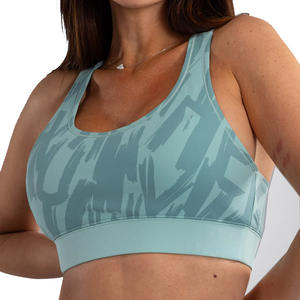 Sujetador deportivo personalizado para mujer con estampado de grafiti | Activewear OEM Etiqueta Privada - Product Image 1