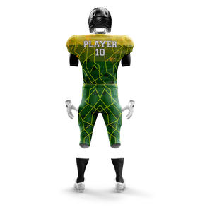 Offre spéciale Ensemble de maillots de football américain pour garçons grande taille Uniformes à manches courtes en polyester respirant avec logo personnalisé à prix d'usine - Product Image 3