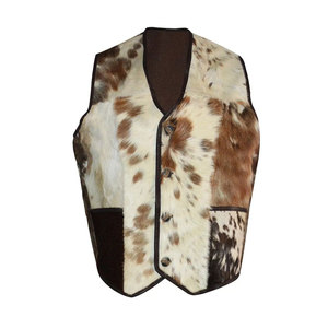 Cheveux de finition de texture naturelle sur le gilet en cuir Cheveux respirants sans manches fonctionnels et élégants sur le gilet en cuir - Product Image 1