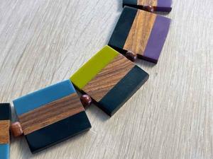 Collar de resina, accesorio de joyería atrevido y llamativo para quienes buscan la moda moderna, alta calidad - Product Image 3