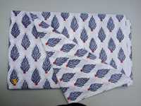 Tissu voile 100% coton pur, magnifique imprimé à la main, motif Dabu, léger, fait à la main en Inde, 5 yards, style africain, uniformes