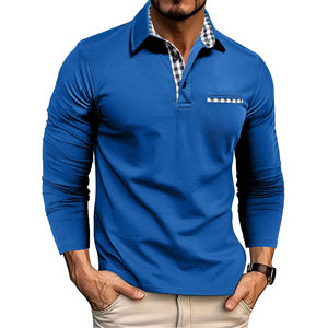 Camiseta Polo de Manga Larga Informal y Moderna para Hombre 2026, Camiseta Deportiva y de Fitness, Ropa Masculina - Product Image 3