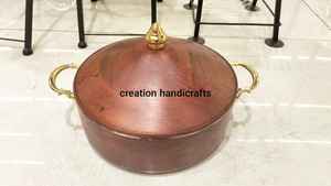 Chauffe-plat de luxe rond avec motif gravé en métal Hot Pot et casserole en acier inoxydable en métal - Product Image 5