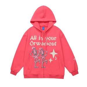 Sweat à capuche à impression bouffante avec logo personnalisé best-seller Fabricants de vêtements Streetwear Sweats à capuche à impression bouffante en coton polaire pour hommes - Product Image 4