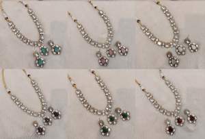 Conjunto de pendientes de collar de novia con cuentas de cobre de lujo Vintage Esmeralda piedra preciosa forma personalizada fiesta boda aniversario regalos - Product Image 5