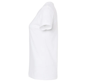 Camiseta informal bordada personalizada para mujer, 100% algodón peinado, cuello redondo de peso pesado Premium, logotipo en la manga, tallas y colores - Product Image 4