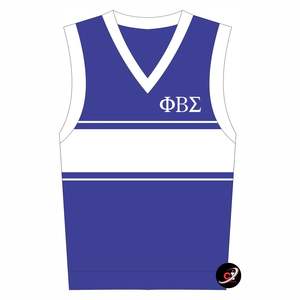 Phi Beta Sigma Chaleco Fraternidad Prendas de abrigo Chaqueta sin mangas azul real Ropa griega Divine Nine PBS Estilo universitario en capas - Product Image 5