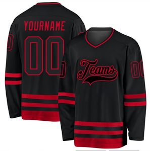 LOW Mock Hockey Jersey Sublimado Rayas Tackle Twill Team Logo Hockey Jersey Bordado personalizado Uniforme para Hockey sobre hielo - Product Image 2